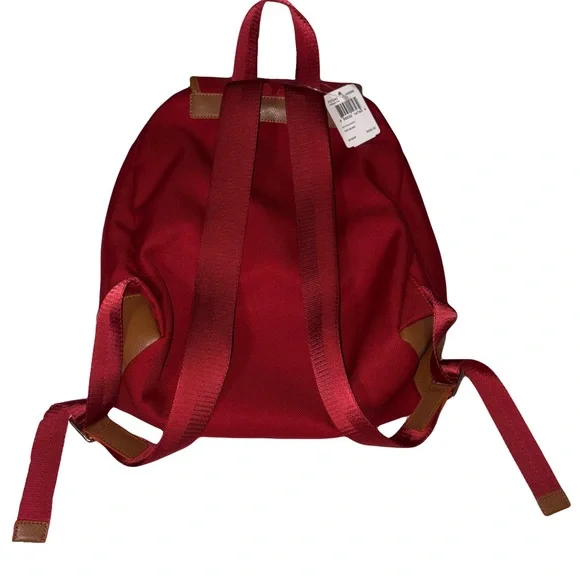 NWT - COACH Red and Brown Canvas Sawyer Backpack - Picture 2 of 8